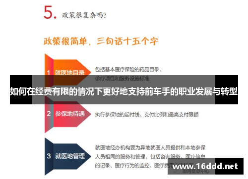 如何在经费有限的情况下更好地支持前车手的职业发展与转型 如何在经费有限的情况下更好地支持前车手的职业发展与转型
